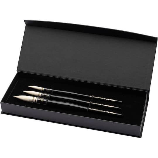 da Vinci CASANEO Viktoria Kagalovska Artist Signature 3 Piece Round Brush Set